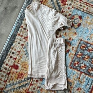 Oversized shirt and bottoms set